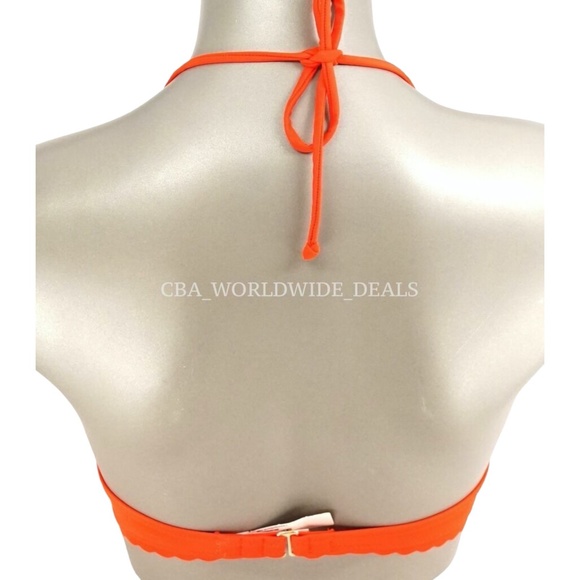 Victoria's Secret Dark Orange Getaway Halter Swim Top 32A - Picture 2 of 2
